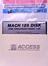 COMMODORE 128 -- MACH 128 DISK - DISK ORGANIZER BASIC +4K (ACCESS - DISK) picture