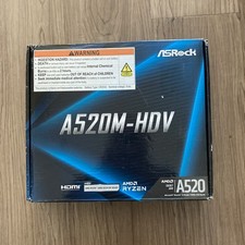 ASRock A520M-HDV AMD Socket AM4 RYZEN mATX Motherboard. NEW. picture
