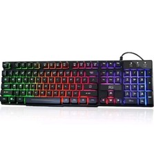 Rii RK100+ (8541666786) Rainbow LED Backlit Wired Gaming Keyboard picture