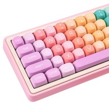 Cute PBT Keycaps Rainbow Candy Custom Mechanical Keyboard Keycap Set Caps picture