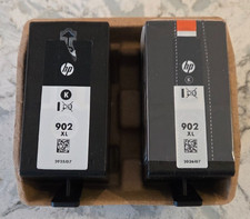 New HP 902XL Genuine Black Ink Printer Cartridge Date 2025 - 2026 Lot of 2 picture
