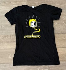 Microsoft Business Intelligence Power Hour T-Shirt Womens Small Black Tech Swag picture