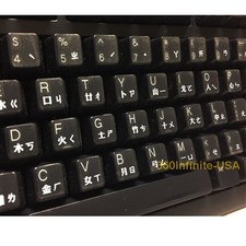 Chinese Keyboard Stickers letters laptop desktop Letters, no reflection-WHITE picture