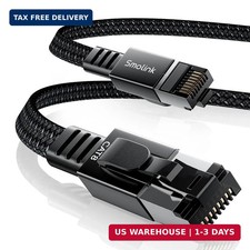Smolink Cat 8 Ethernet Cable - 50ft 40Gbps 2000MHz RJ45 LAN Network Patch Cord, picture