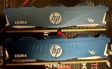HP V6 16GB (2x8GB) DDR4 SDRAM Blue Desktop Memory 3000MHz 7EH64AA#ABC picture