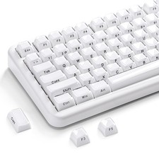 113 PCS White Jelly PBT Keycap Set OEM Profile Fits 65/75/96 Percent MX picture
