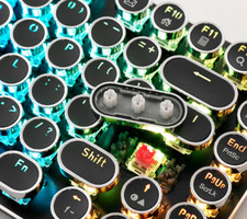 DIY Key Cap 104 Keys Retro Steam Punk Typewriter Mechanical Keyboard Keycap picture