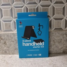 NEW Digital Basics 3-Piece Handheld Starter Kit Tablet Phone Holder Stand Wipe picture