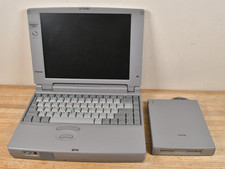 Vtg 1995 Toshiba Sattelite Pro Laptop 410CDT/810 with EX. Floppy Drive etc picture