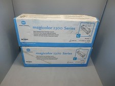 2Pk Genuine Konica Minolta High Capacity Toner 2300 Series Cyan 1710517-008 New picture
