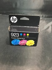 Authentic HP 923 Ink Cartridges 3 PACK C/M/Y (6C3Y4LN) Expires 10-2027 NEW picture