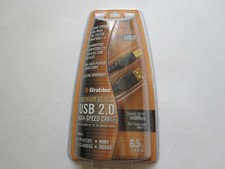 Stratitec Premium A-B High Speed USB 2.0 Cable 24K Gold Connectors 6.5ft (2M) picture