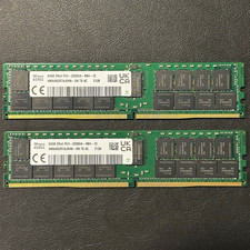 SK hynix 128GB (2x64GB) DDR4-3200 RDIMM ECC 2Rx4 PC4 - 3200AA - RB4 - 12 picture