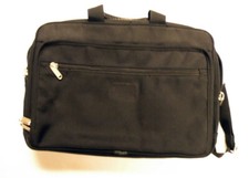 Alda Laptop Briefcase Bag - Classic Black Nylon 15