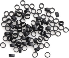 200 Pcs Silicone Cable Ties 12 MM OD Reusable Rubber Bands for Wire Cord Cable M picture