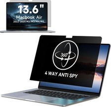 360° Privacy Screen Macbook Air 13.6/13 Inch (2022-2026) Matte Anti Glare Filter picture