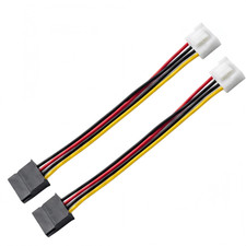 2-Pack SATA Power Cable for Hikvision Video Recorder – 4 Pin to SATA Hard Drive picture
