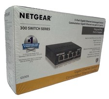 NETGEAR GS305 5-Port Gigabit Ethernet Unmanaged Switch Plug & Play New Sealed picture