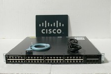 CISCO WS-C3650-48FS-S 48 Port Gigabit PoE+ Switch 1025W AC PWR 3650-48PS-S 3650 picture