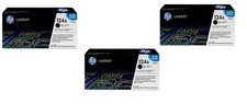 3 NEW HP 124A LaserJet Toner Cartridge - Black (Q6000A) picture