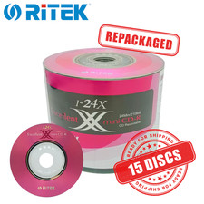 Ritek Mini CD-R 24x 8cm 3in 210 MB Blank CD Recordable 8 cm 3