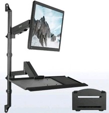 NEW IN BOX Vivo Blk Monitor PC WORKSTATION ADJUST WALL STAND OR SIT MOUNT ATTACH picture