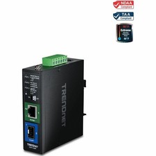 TRENDnet TI-PF11SFP Industrial SFP to Gigabit PoE+ Media Converter picture