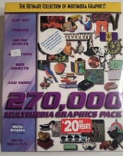 Vintage 1998 Media Graphics 270,000 Multimedia Pack Windows 3.1 95 98 New picture