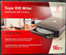 Iomega Super DVD Writer Dual-Format USB 2.0 Drive 16x Open Box Unused Look picture