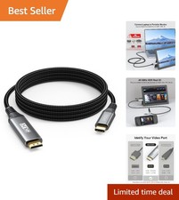 4FT USB Type-C to Mini HDMI Cable - Unidirectional High-Speed 4K Display picture