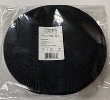 Case of 50 rolls-V25-BLK-CTS hook and loop cable management rolls, 3/4” x 25yard picture