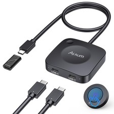 Alxum 20Gbps USB C Switch For 2 Computers picture