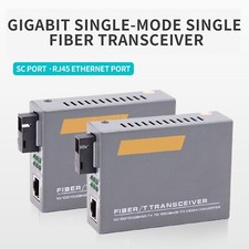Gigabit Fiber Optical Media Converter Transceiver 1000Mbps Single Fiber SC Port picture