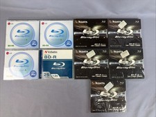 Pack of 9 - Verbatim,LG, RIdata 25GB Blu-ray BD-R 1-2x Printable Disc Jewel Case picture