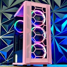 Custom Pink Gaming Desktop PC intel i7 3.40 Quad 32 GB 2TB + SSD Nvidia RTX 4060 picture