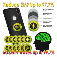 12 pcs Radiation Protection Sticker Phone Tablet Laptop 5G Wi-Fi EF RF EMF picture