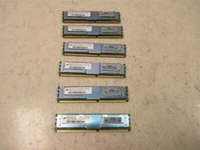 Lot of 6 HP RAM Modules 398705-051 512MB DDR2 667 CL5 SDRAM MT9HTG6472FY-667B4D3 picture