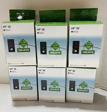 6 Pack New FOCUS HP 96 Black Color Ink Cartridge Go Green Inkjets USA ✨ picture