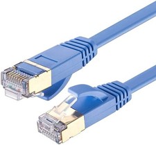 Flat Cat7 Cable Ethernet Network High Speed Patch Cord RJ45 Cat 7 Internet LOT picture