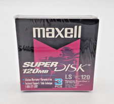 Maxell SuperDisk 120MB 3 Pack LS-120 Diskettes 3M Vintage Brand New Sealed picture