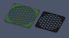 PC Fan Grill / Fan Cover - Honeycomb, Diagonal picture
