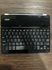 Anker Keyboard Folio Case Metal/Aluminum Black Silver Integrated Stand picture
