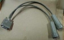 IBM 38F8254 TWINAX VINTAGE PIGTAIL CABLE 5250 RARE ITEM (HTF) ing picture