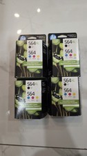 New HP 564XL 564 Black, Yellow, Cyan and Magenta Ink Cartridge 4-Pack Exp Nov 26 picture