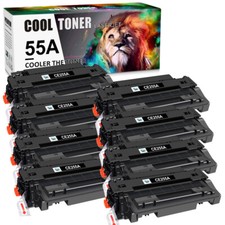 8PK Black CE255A 55A Toner fit for HP LaserJet Pro P3011 P3015X MFP M521DN M525F picture