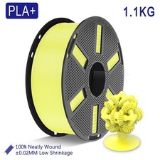 JAYO 1.1KG PLA+ Lemon Yellow 3D Printer Filament 1.75mm No Clog Better Adhesion picture