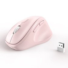 MICROPACK Digitally Yours Ergonomic Wireless Mouse with USB Wireless, Pink picture