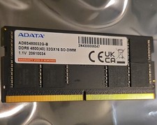 ADATA 64GB (32GB x 2) DDR5 4800 PC5 SODIMM Laptop RAM MEMORY AD5S480032G-B USED picture