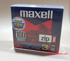 3 x MAXELL ZIP 100 Disk Floppy Disk 100MB PC Formatted for IOMEGA Drives picture