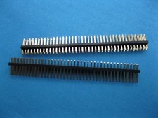 30 pcs Gold Plated 1.27mm 2x40 80pin Breakable Pin Header Male Double Row Strip picture